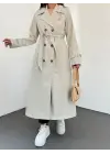 Astarlı Kemerli Trenckot -Taş