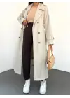 Astarlı Kemerli Trenckot -Taş