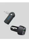Aux Bluetooth Adaptör Ve 38w Hızlı Araç Şarj Cihazı Seti