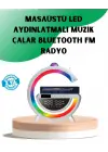 Aux Tf Kart Fm Destekli Dijital Saatli Kablosuz Şarjlı Hoparlör