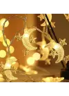 Ay Yıldız Tasarımlı 20 Led Usb Aydınlatma