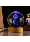Aya Çıkan Astronot Tasarım Cam Küre