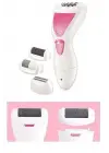 Ayak Törpü Başlıklı Epilatör Aleti 4 Başlıklı Taşınabilir Şarjlı Epilasyon Cihazı