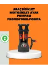 Ayaklı Bisiklet Pompası Basınç Göstergeli Çok Amaçlı