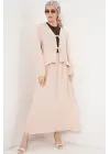 Ayrobin Kimono Etek İkili Takım 8047 - Krem