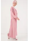 Ayrobin Kimono Etek İkili Takım 8047 - Pembe