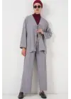 Ayrobin Kimono Pantolon İkili Takım 6739 - Gri