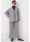 Ayrobin Kimono Pantolon İkili Takım 6739 - Gri