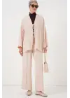Ayrobin Kimono Pantolon İkili Takım 6739 - Krem