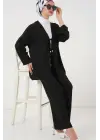 Ayrobin Kimono Pantolon İkili Takım 6739 - Siyah