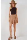 Ayrobin Mini Etek 8054 - Camel