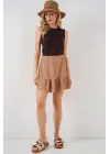 Ayrobin Mini Etek 8054 - Camel