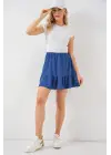 Ayrobin Mini Etek 8054 - İndigo
