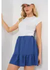 Ayrobin Mini Etek 8054 - İndigo