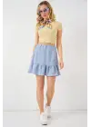 Ayrobin Mini Etek 8054 - Mavi