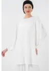 Ayrobin Tunik Pantolon Alt Üst Takım 6712 - Beyaz