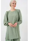 Ayrobin Tunik Pantolon Alt Üst Takım 6712 - Çağla
