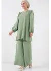 Ayrobin Tunik Pantolon Alt Üst Takım 6712 - Çağla