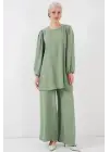 Ayrobin Tunik Pantolon Alt Üst Takım 6712 - Çağla