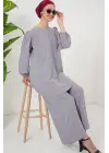 Ayrobin Tunik Pantolon Alt Üst Takım 6712 - Gri