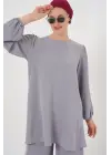 Ayrobin Tunik Pantolon Alt Üst Takım 6712 - Gri