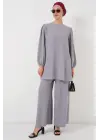 Ayrobin Tunik Pantolon Alt Üst Takım 6712 - Gri