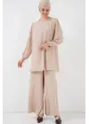 Ayrobin Tunik Pantolon Alt Üst Takım 6712 - Krem
