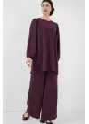 Ayrobin Tunik Pantolon Alt Üst Takım 6712 - Mürdüm