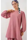 Ayrobin Tunik Pantolon Alt Üst Takım 6712 - Pembe
