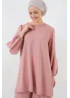 Ayrobin Tunik Pantolon Alt Üst Takım 6712 - Somon