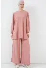 Ayrobin Tunik Pantolon Alt Üst Takım 6712 - Somon