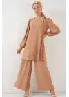 Ayrobin Tunik Pantolon Alt Üst Takım 6712 - Vizon