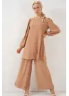 Ayrobin Tunik Pantolon Alt Üst Takım 6712 - Vizon
