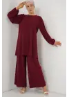 Ayrobin Tunik Pantolon Alt Üst Takım 6712 - Y.Bordo