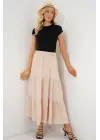 Ayrobin Uzun Etek   - Bej