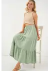 Ayrobin Uzun Etek 8048 - Mint