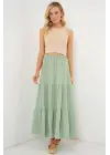 Ayrobin Uzun Etek 8048 - Mint