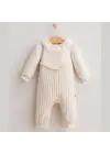 Baby Soft Flower Salopet  Ekru
