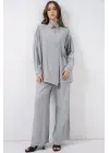 Modern İkili Takım Pantolon - Gri