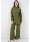 Şık Tunik Pantolon Takım Haki