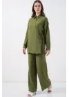 Şık Tunik Pantolon Takım Haki