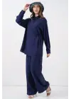 Modern İkili Takım Lacivert Tunik Pantolon