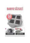 Banyo Gider Süzgeci 50 Adet Yapışkanlı Filtre, 10x10 cm