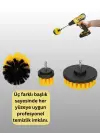 Banyo Ve Mutfak İçin Matkap Ucu Temizlik Fırçası 3’lü Set