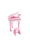Omarı Pembe Mikrofonlu 37 Tuşlu Mp3 Çalar Piyano