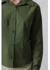 Basic Gömlek - Koyu Haki
