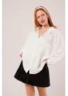 Basic Oversize Beyaz Gömlek