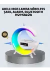 Başucu İçin Tasarlanmış Kablosuz Şarjlı Gece Lambası Ve Bluetooth Ses Sistemi