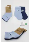 Omarı Rahat ve Trend Bear Soket Çorap Seti - Mavi