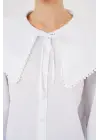 Şık Bebe Yaka Gömlek - Beyaz